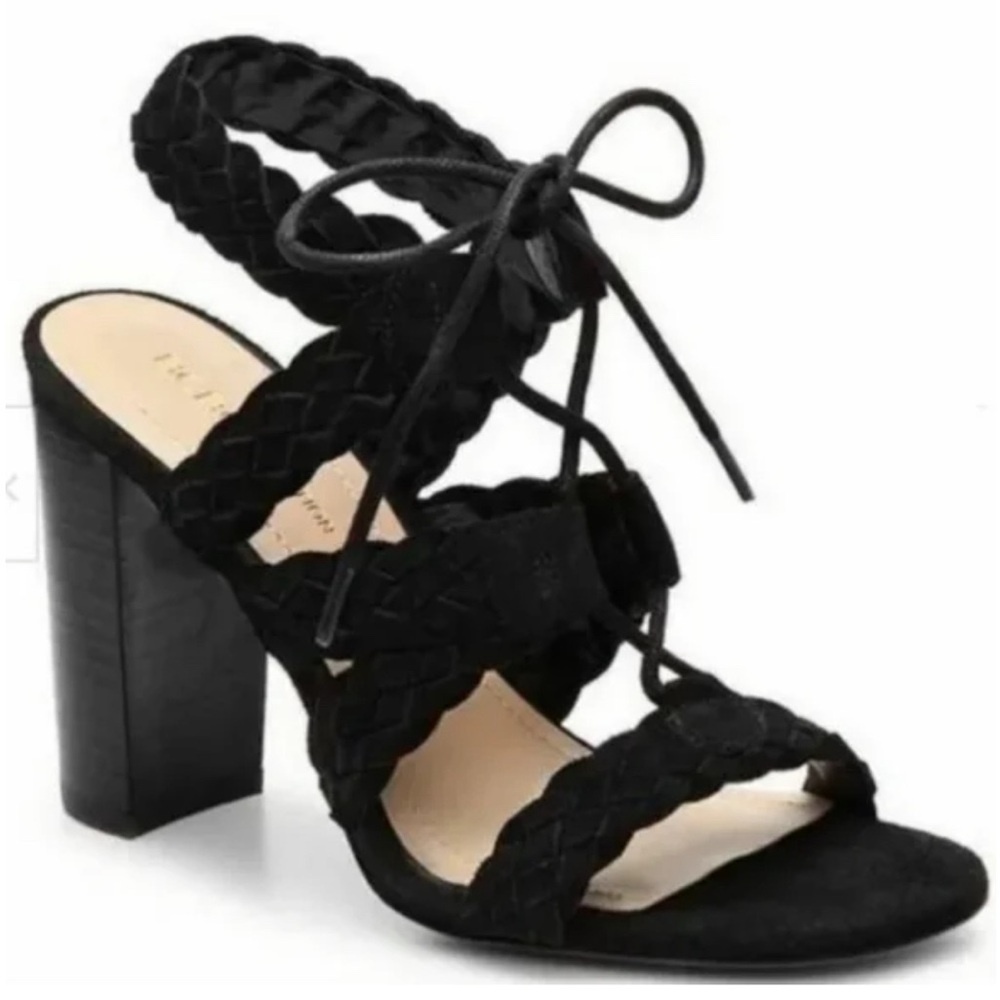 BCBG Braided Lace-Up Sandals